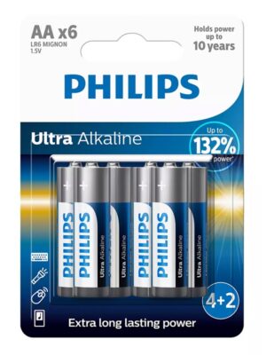 PHILIPS LR6 AA ULTRA ALKALINE BATTERY Blister 6 τεμ