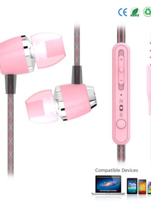 UIISII Handsfree U4 special Round cable PINK