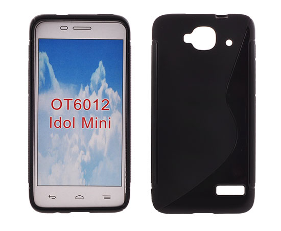 ALCATEL IDOL mini ΘΗΚΗ ΣΙΛΙΚΟΝΗΣ S CASE ΜΑΥΡΗ 1