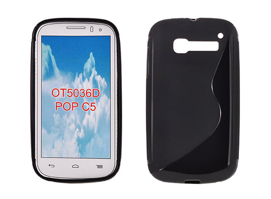 ALCATEL POP C5 ΘΗΚΗ ΣΙΛΙΚΟΝΗΣ S CASE ΜΑΥΡΗ 1