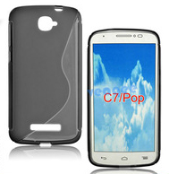 ALCATEL POP C7 ΘΗΚΗ ΣΙΛΙΚΟΝΗΣ S CASE ΜΑΥΡΗ 1