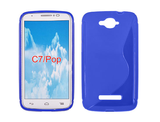 ALCATEL POP C7 ΘΗΚΗ ΣΙΛΙΚΟΝΗΣ S CASE ΜΠΛΕ 1