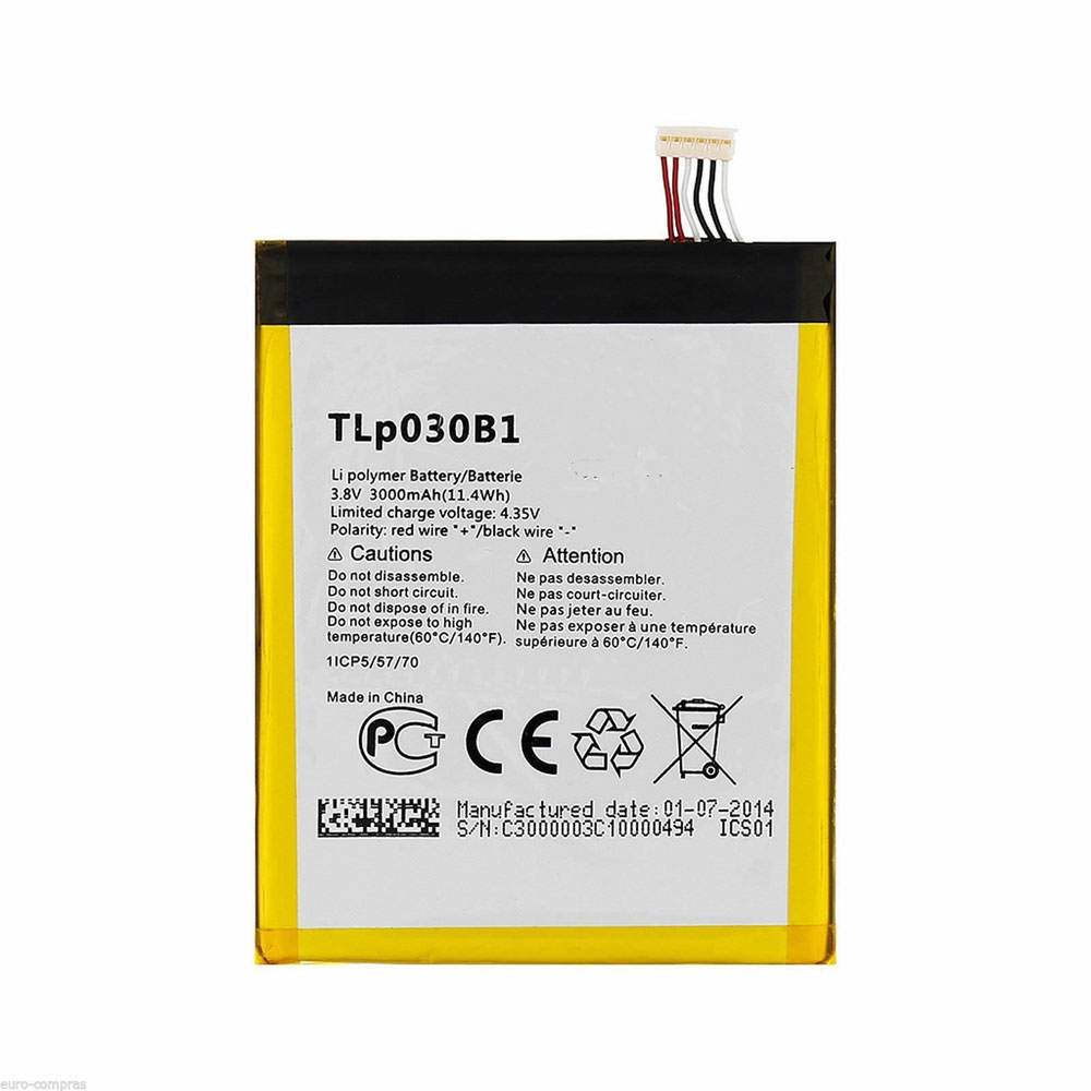 ALCATEL Pop S7 ORIGINAL BATTERY 3000mAh TLp030B1 BULK