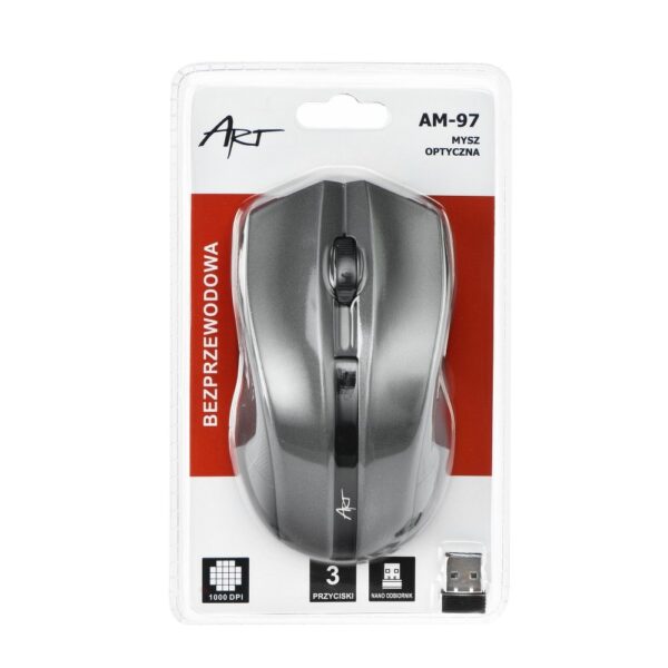 ART AM 97 Optical Wireless Mouse Silver 1