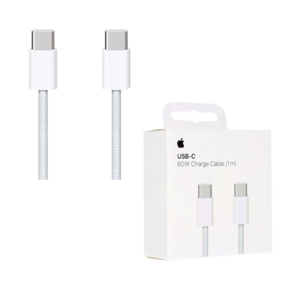 Apple Braided Woven USB 2.0 Cable USB C male USB C Λευκό 2m MU2G3ZMA 51885