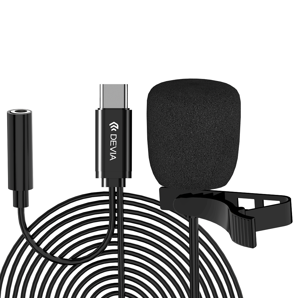 DEVIA Smart Series Wired Microphone Type C Black 1