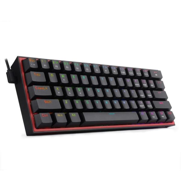 Gaming πληκτρολόγιο Redragon K617 Fizz RGB Black 51193 1