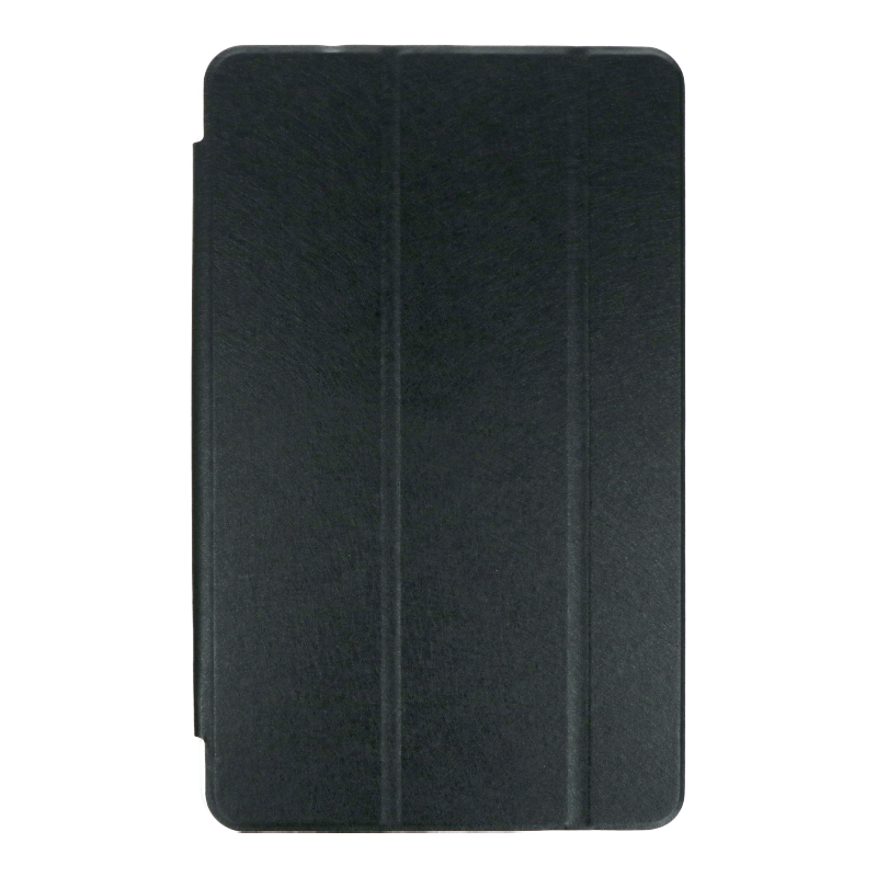 HUAWEI MediaPad T3 10 Silk Pattern Triple Folding Leather Case Black