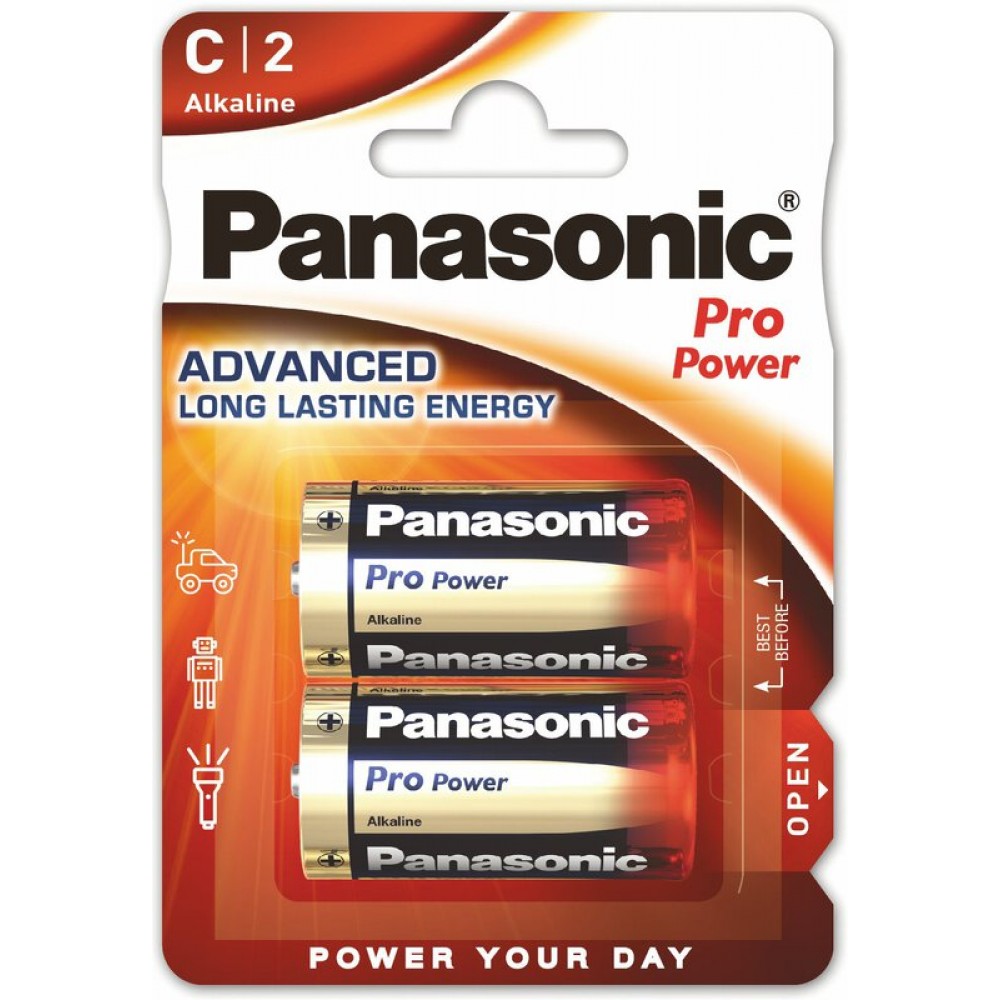 Panasonic Pro Power Αλκαλικές Μπαταρίες C 1.5V 2τμχ