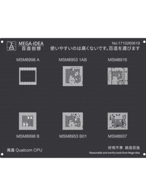 Rework Repair BGA Reballing Stencil QianLi MEGA IDEA black 2 2